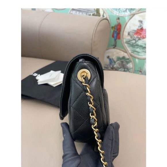 CHANEL Black Quilted Crossbody Bag - Picture 12 of 15